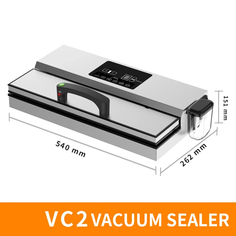 VC1/VC2 진공 실러 상업용 고전력 식품 포장 기계 식품 진공 씰링 기계 신선 유지 포장 기계