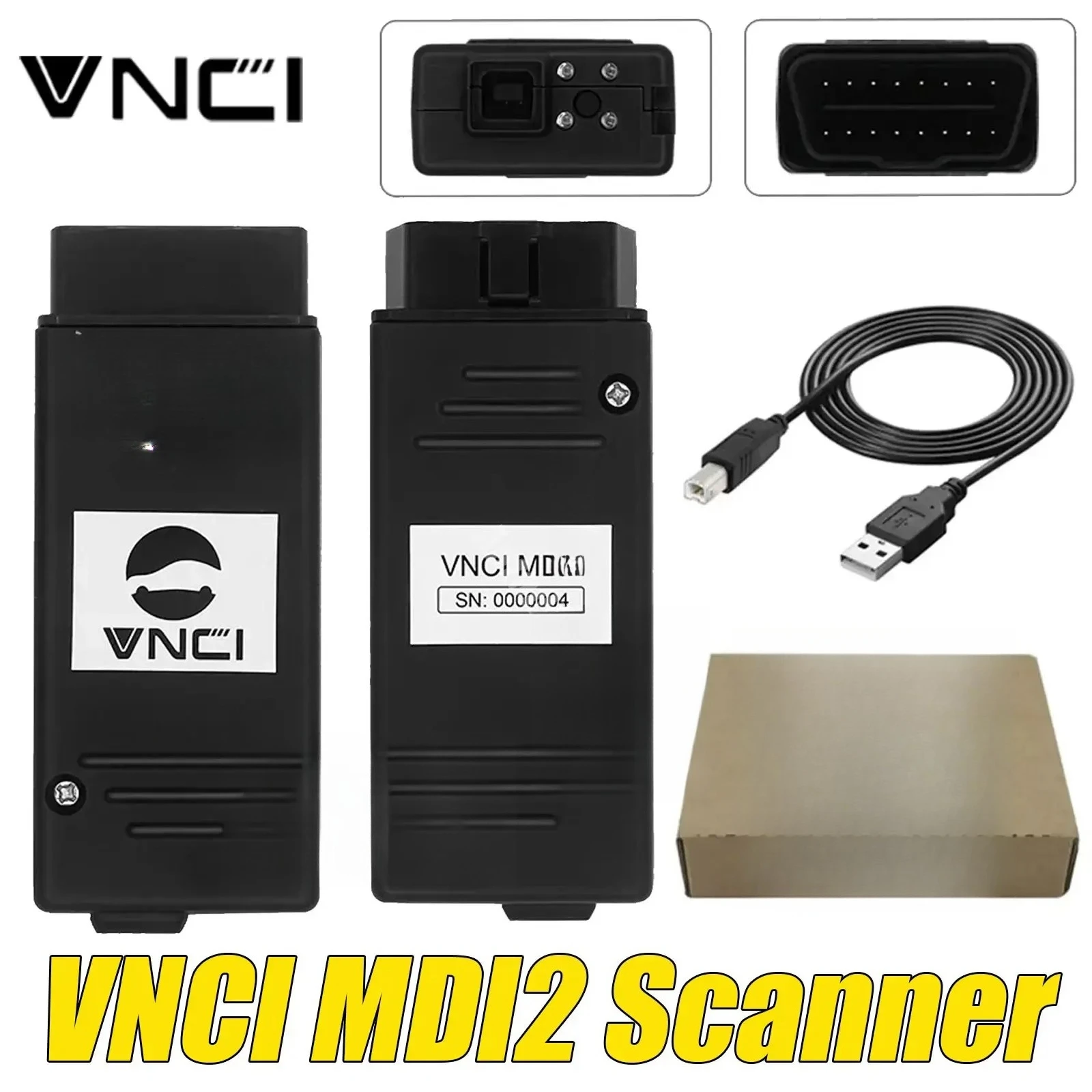 VNCI MDI2 Diagnostic Tool for GM Support CAN FD/DoIP Module Compatible with TLC, GDS2, DPS,Tech2win Software Auto OBD2 Scanner