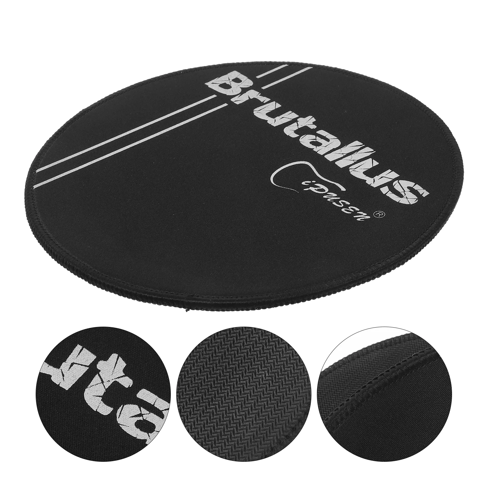 Quiet Drum Pad Leistungsstarkes (schwarzes 8-Zoll-Pad) Bremsenentlüftungsset Zubehör Übungsmatte Snare Tenor