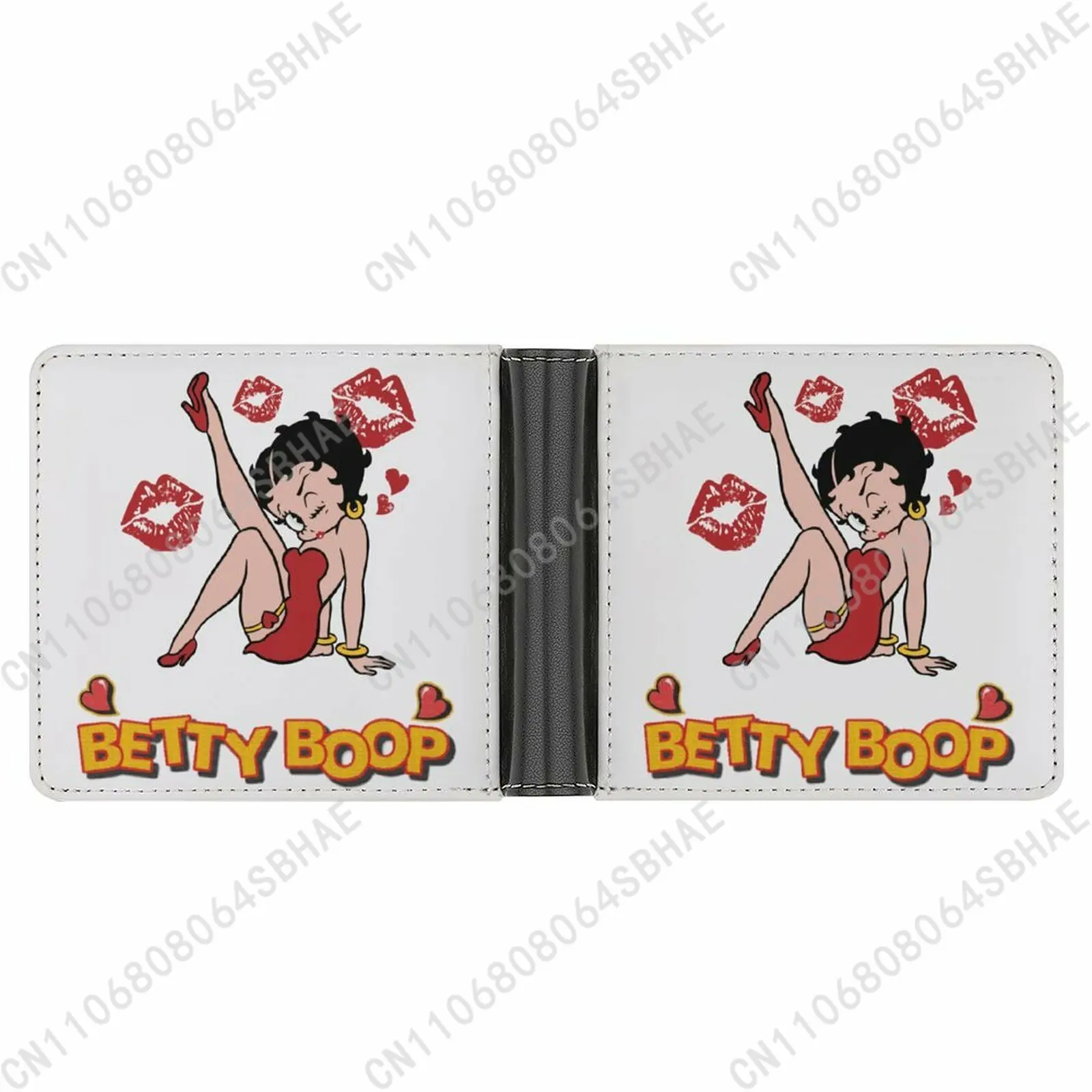 

B-Boops Trendy B-Betty Leather Wallet Teenage Girls Boys Personalized Slim Credit Card Holder Small Purse School Daily Use