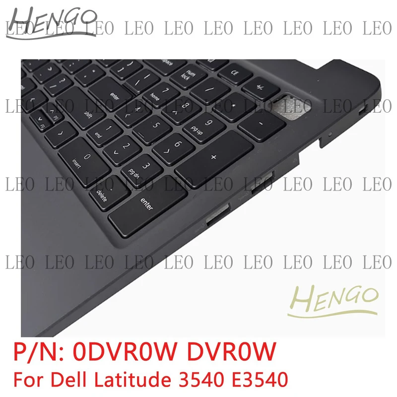 

SS New 0DVR0W For Dell Latitude 3540 E3540 Palmrest Upper Case + Backlit Keyboard