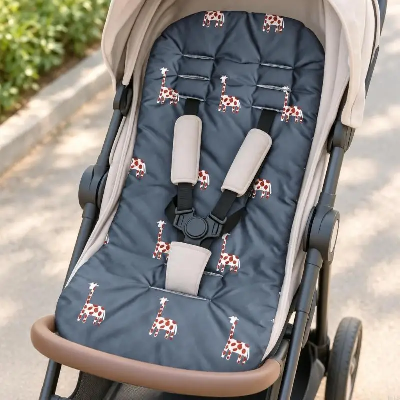 Harness Slot Pushchair Liner with Removable Padded Construction L8RB