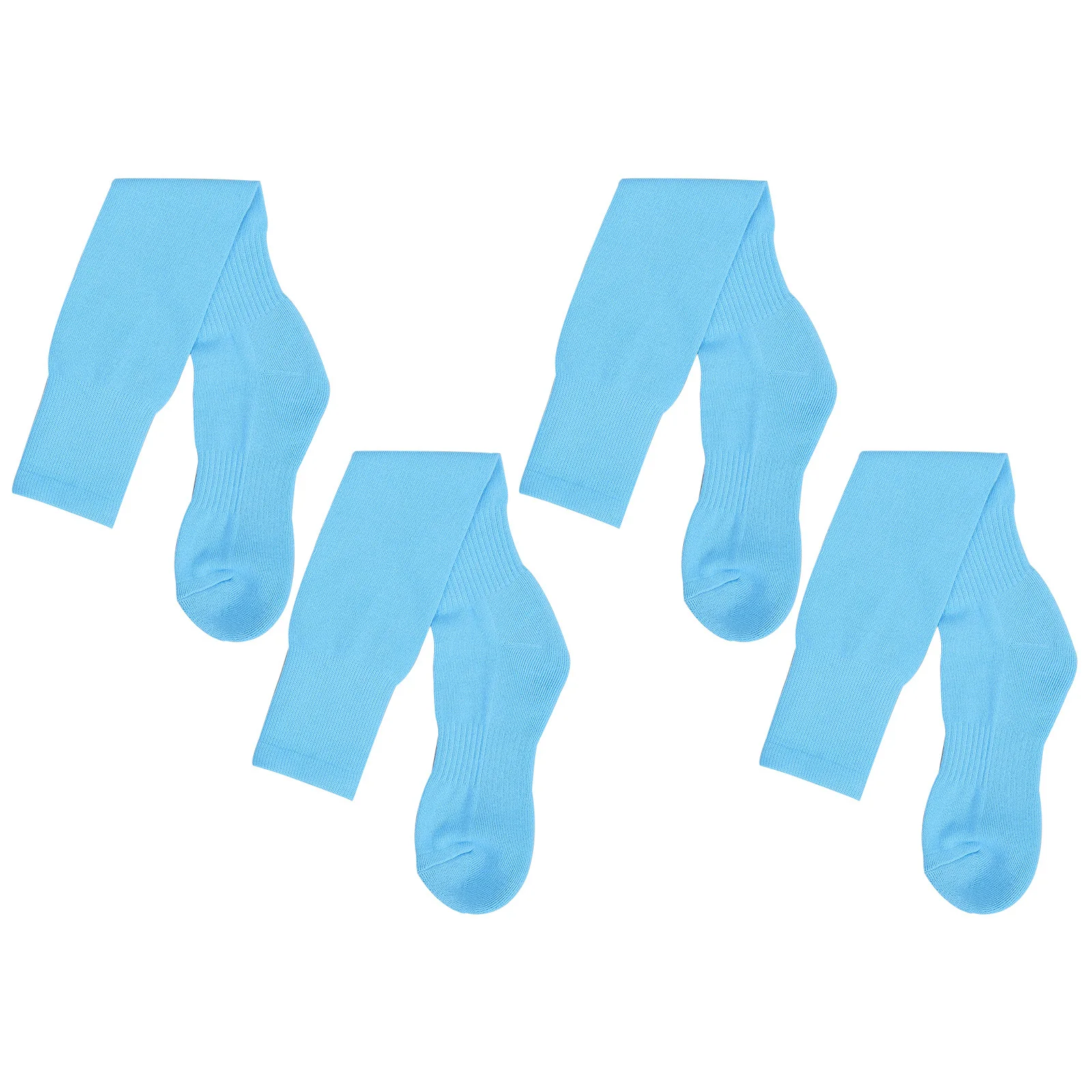 2Pairs Sports Stocking Soccer Socks Knee High Polyester Comfortable Breathable Adult Sports Supplies Soccer Socks for Football