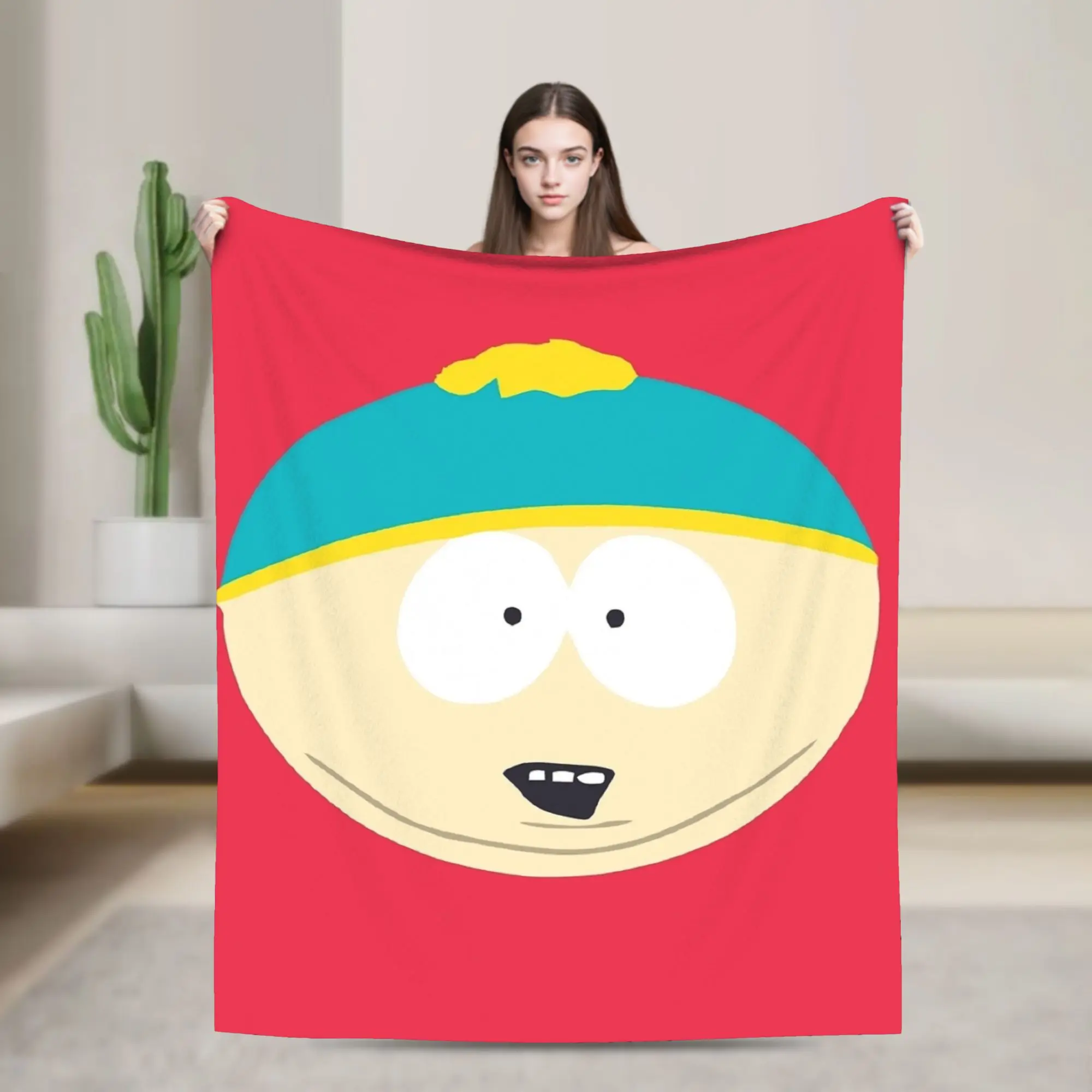 Одеяло Eric Theodore Cartman South-Park, фланелевое украшение, портативное теплое одеяло для постельного белья, ковер для спальни, кусок