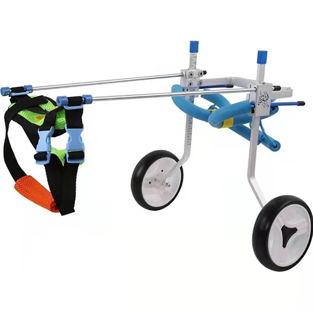 Adjustable Dog Wheelchair for Paralyzed Pets Lightweight Mobility Aid Cart Rear Leg Support Harness for Small Medium Dogs