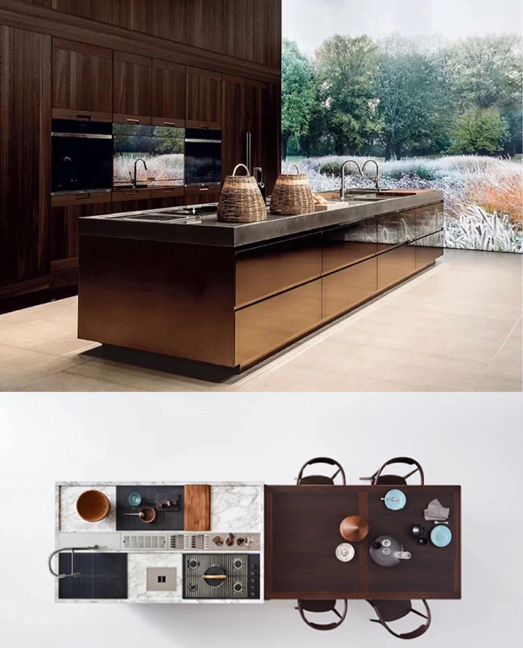 High-strength And Durable Open Storage Island Wooden Cabinet Kitchen
