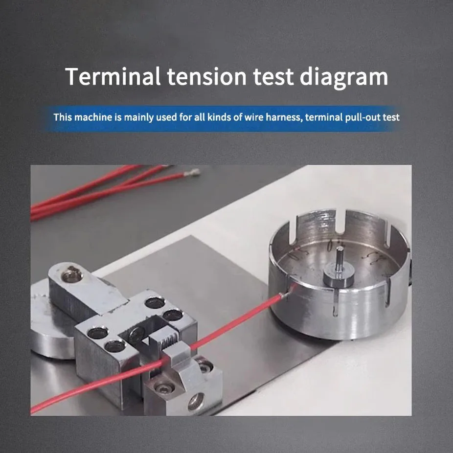 CNC Electric Terminal Pull Tester Digital Display Push Pull Meter Wire Harness Stretch Electric LCD Display Detector