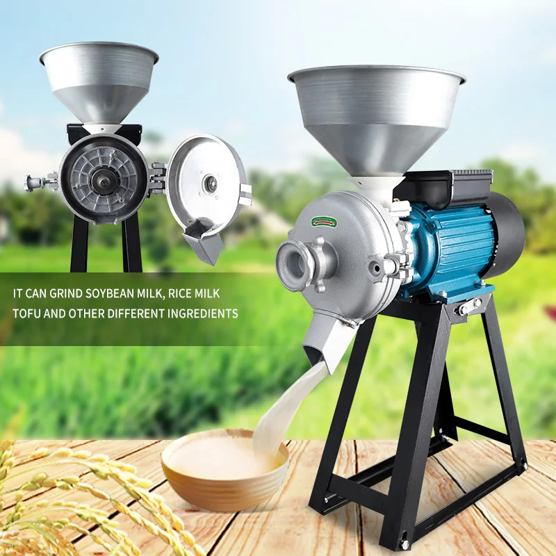 

Wet and Dry Corn Grain Grinder Commercial Grinder Grinding Wheat Flour Milling Machine Flour Mill