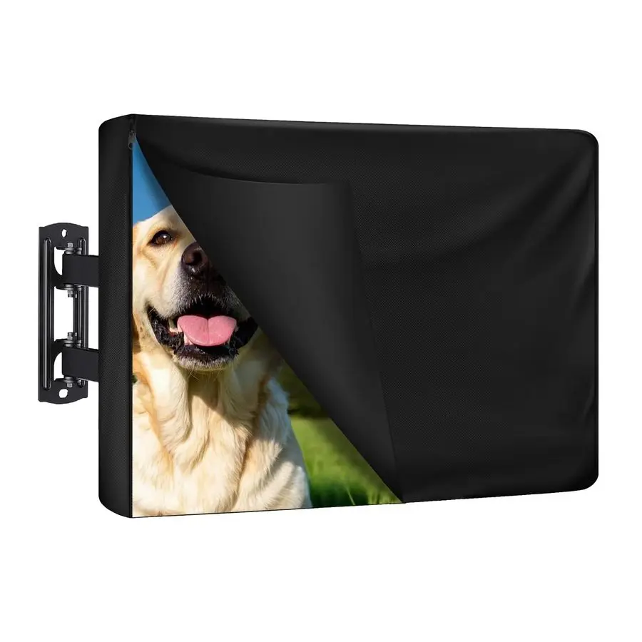 

600D Heavy Duty Outdoor TV Cover for 7075 inch TV, Upgraded Waterproof and Dustproof TV Screen Protectors with Zipper for Outsid