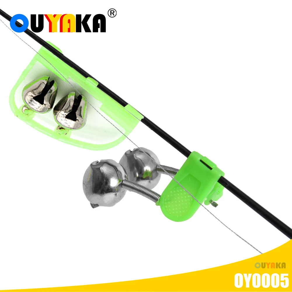 

2pcs Fishing Bells Alarms Bow And Spiral Twin Bells Ring Clip Rod Tip Clamp Fishing Pole Accesorios De Pesca Outdoor Equipment