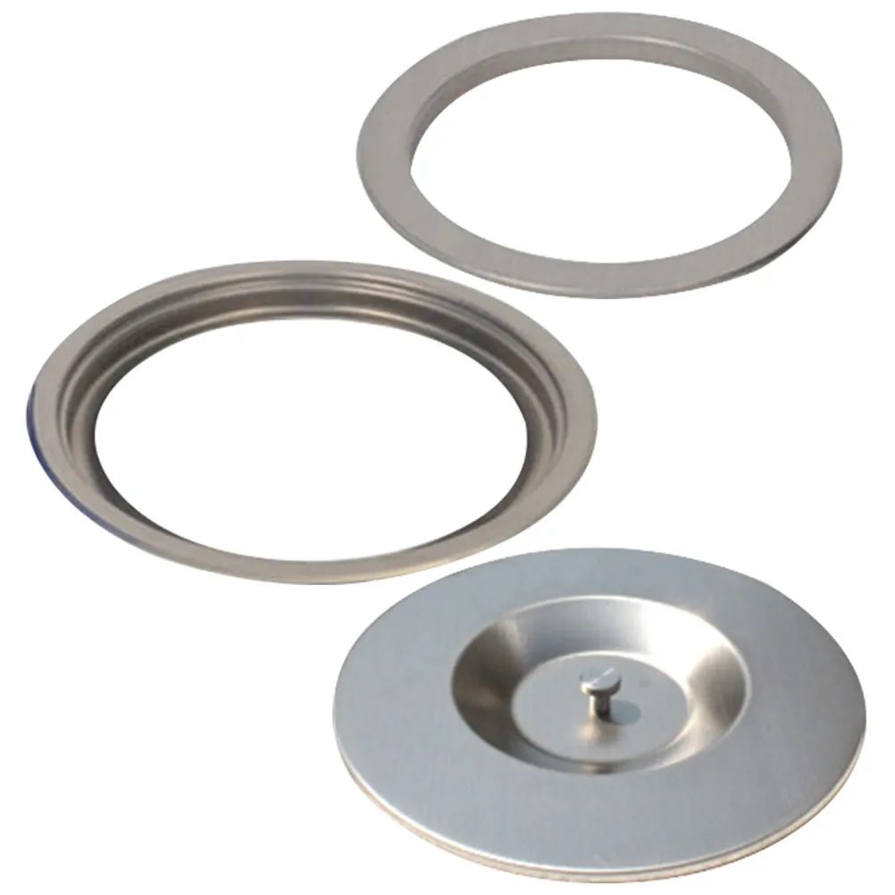 

Комплект из 1 шт. крышки для встраиваемого мусорного бака из нержавеющей стали для кухонной столешницы, экономящая место, предотвращающая запахи, сменная крышка