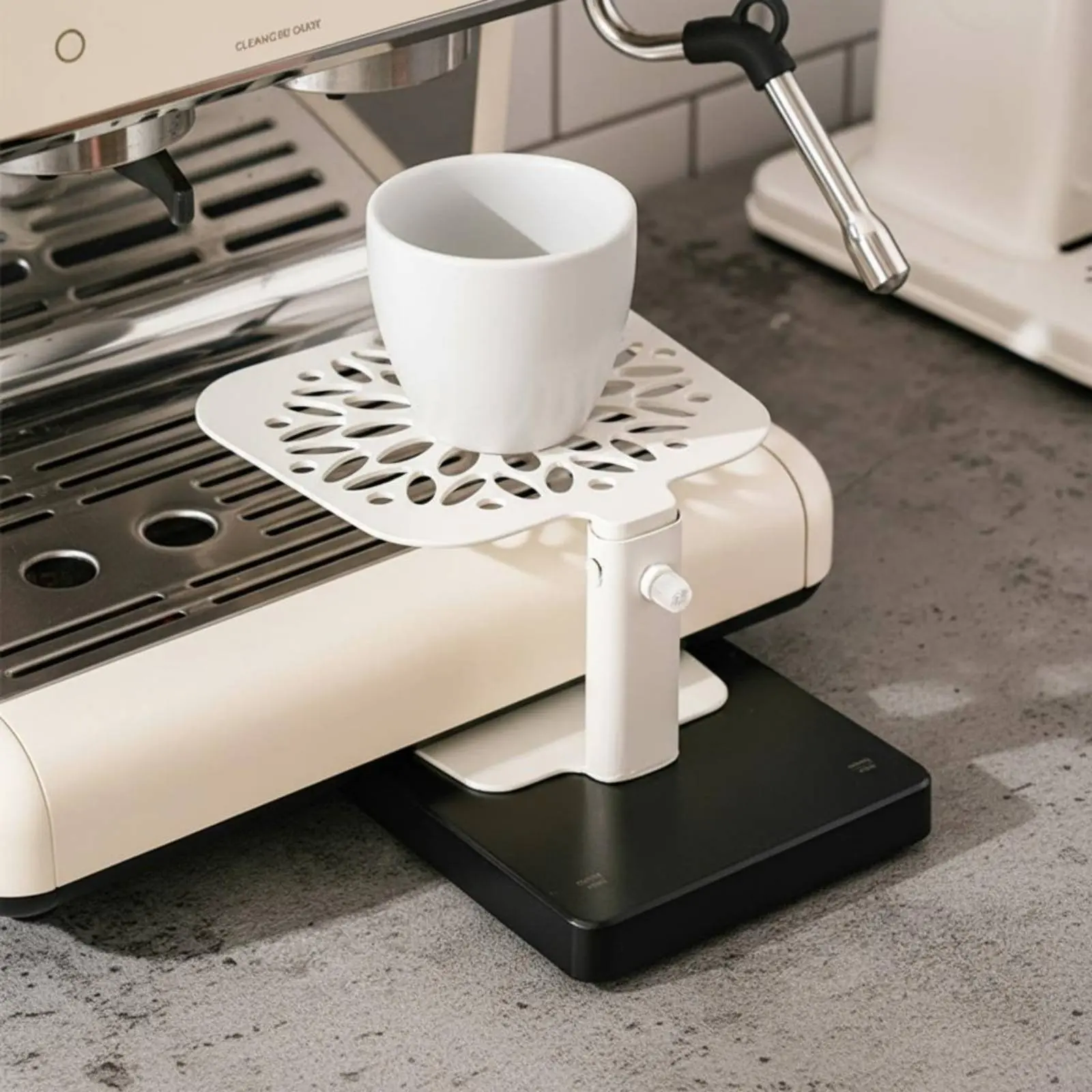 Espresso Machine Scale Stand Compact Adjustable Extraction Stand Coffee Scale Riser Stable Support