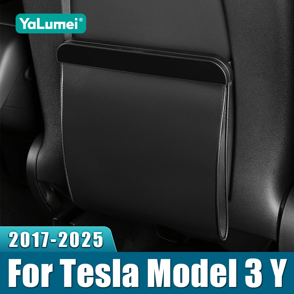 

For Tesla Model 3 Y 2017 - 2020 2021 2022 2023 2024 2025 Car Garbage Bag Waterproof Magnetic Adsorption Trash Can Accessories
