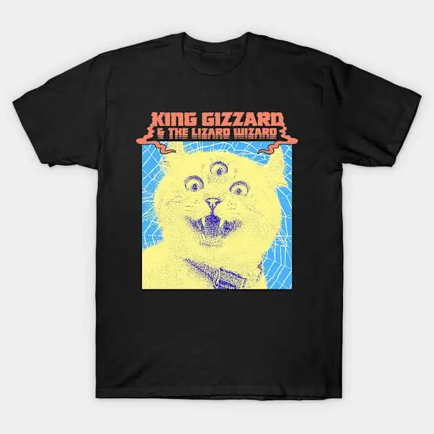 

King Gizzard & Lizard Wizard Графический принт Летние элитные брендовые хлопковые мужские и женские футболки с короткими рукавами Уличная мода