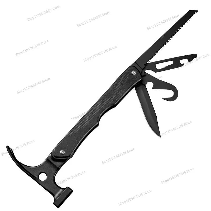 For Outdoor Multi-functional Claw Hammer Tent Ground Nail Outdoor Camping Tool Ground Hammer  Body Portable