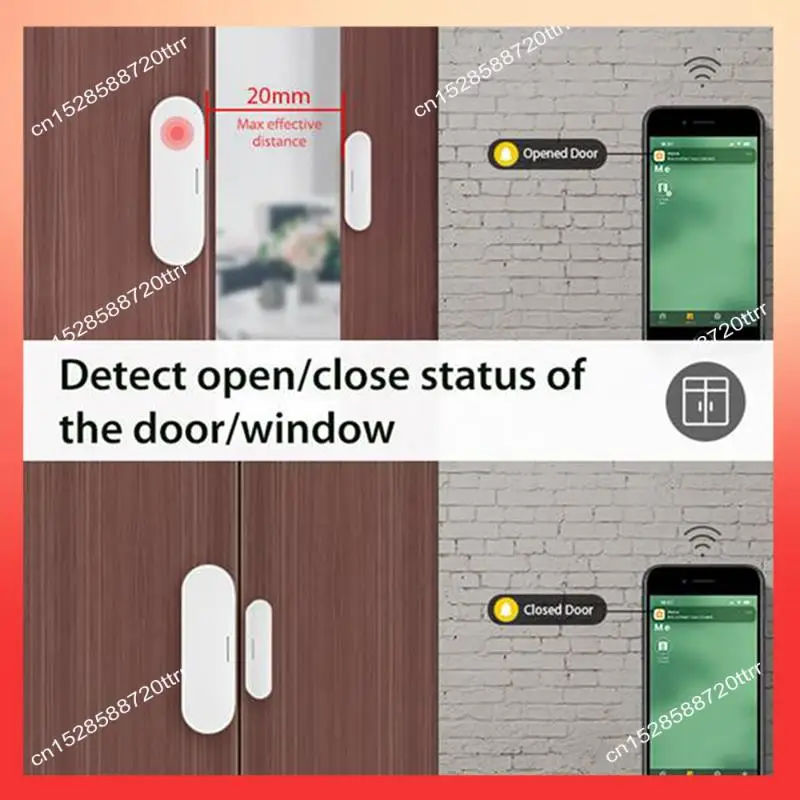 

ABNR дверной магнитный датчик умный дом беспроводной детектор работает с домашним комплектом Alexa Google Home