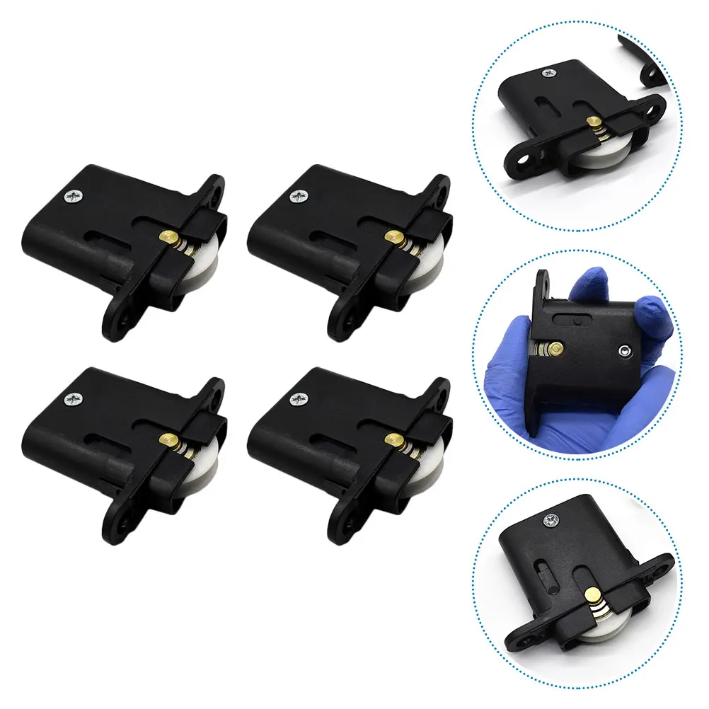 

4pcs Furniture Pulley Accessories Durable Smooth Sliding Door Cabinet Replacement Window Hardware ABS Nylon Material Easy