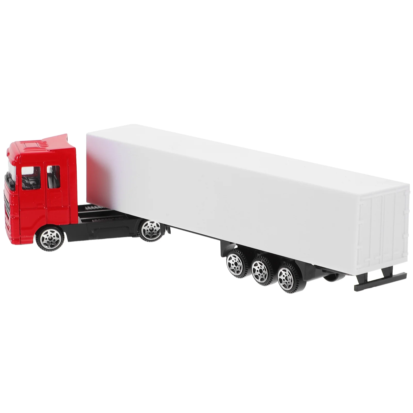 

Toddler Toys Truck Model Mini Alloy Container Miniature Shipping Car Red Baby Kids