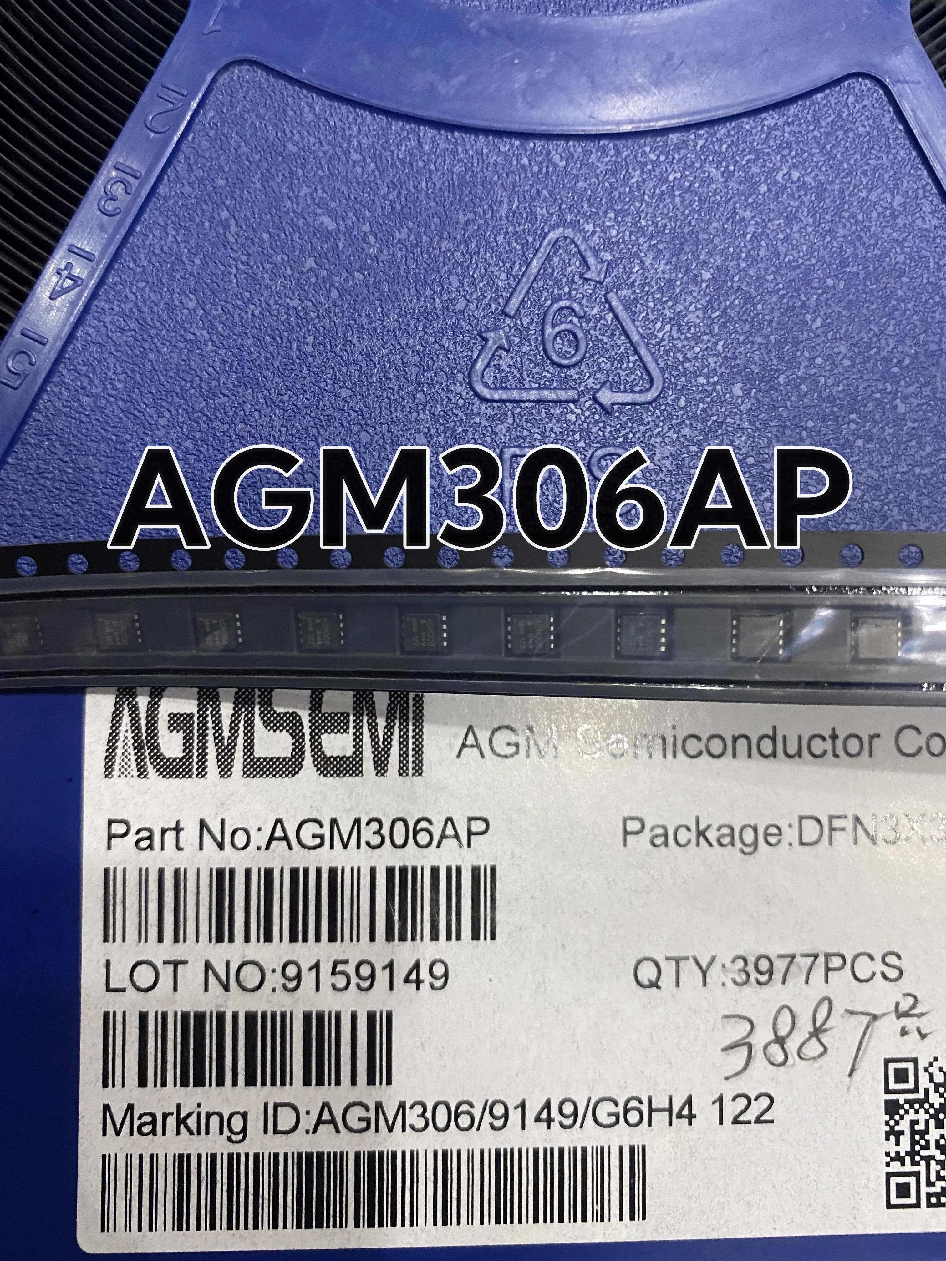

50 шт. абсолютно новый в наличии AGM306AP DFN3 * 3 посылка N-канальный 30 В/60 А полевой транзистор MOSFET