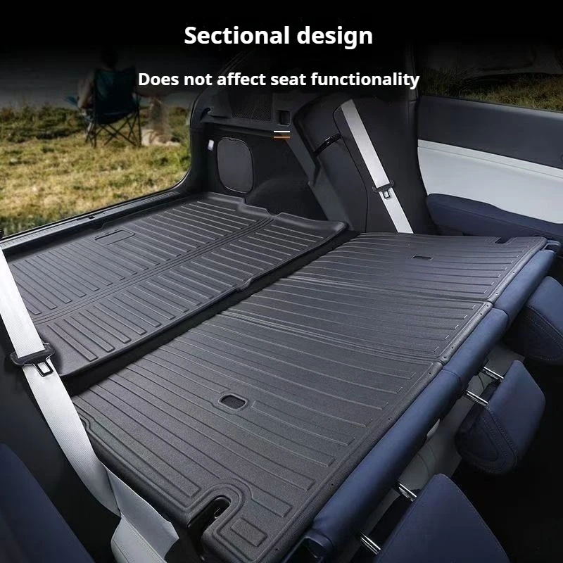 For Xpeng G6 G7 2023-2026 Dedicated Car Rear Trunk Mat Anti Slip Waterproof Durable Trunk Lower Layer Backrest Cushion Pad