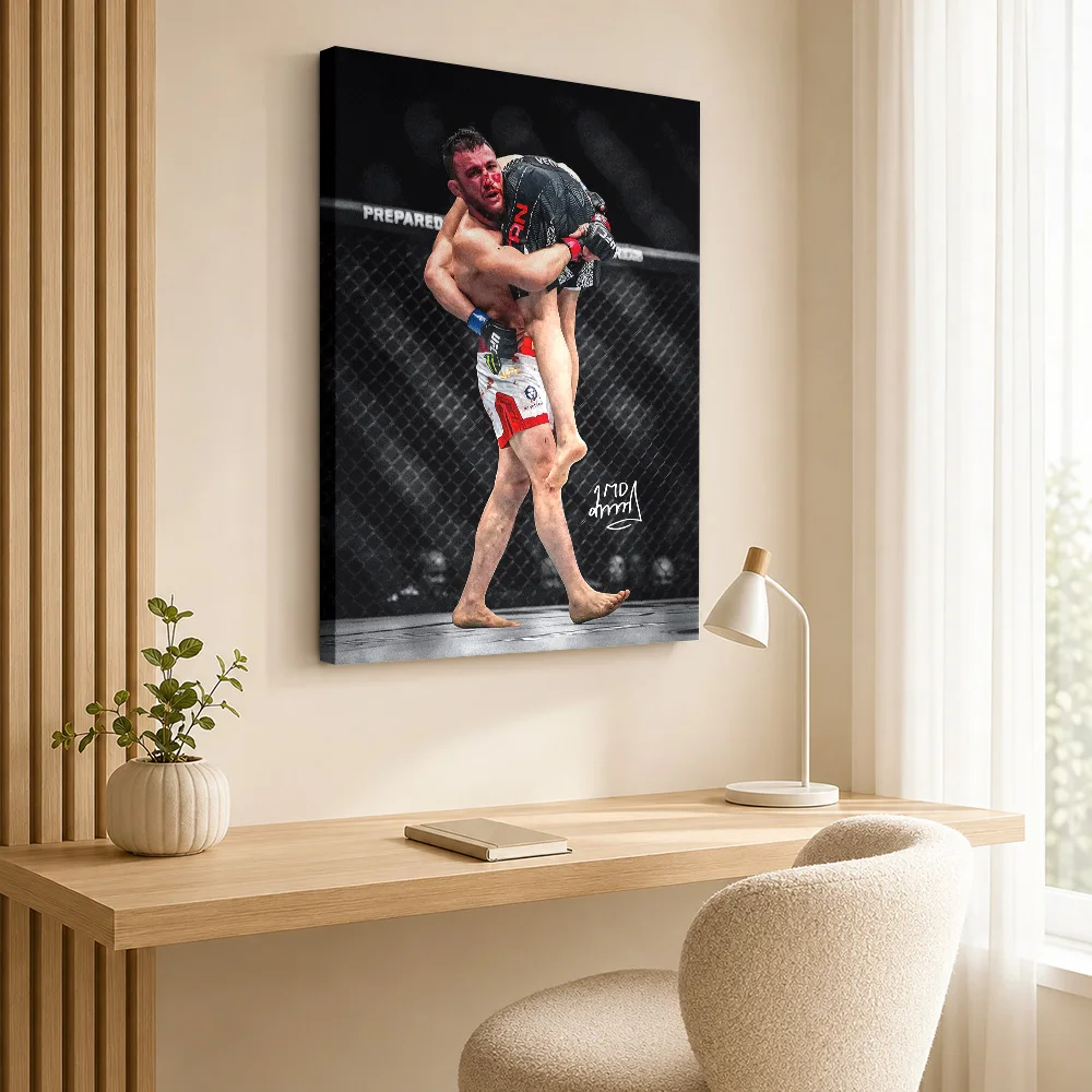 Merab Dvalishvili Canvas Print Poster Custom Photo Modern Aesthetic Wall Paintings Decoration for Office Hallway Ready to Hang