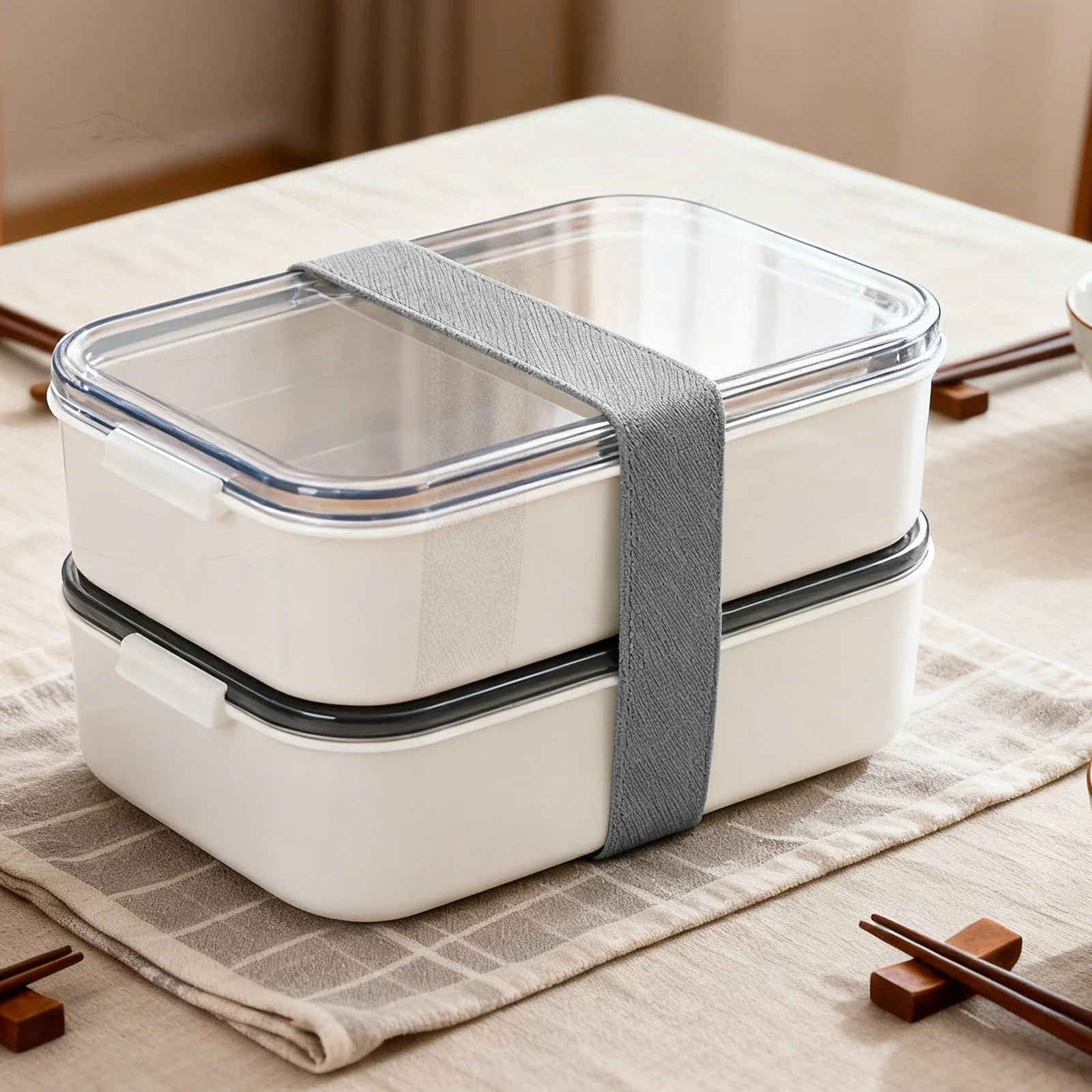 قابل للتعديل سيليكون بينتو صندوق حزام المحمولة Lunchbox الفرقة الغذاء الحاويات حامل مانعة للتسرب قابلة لإعادة الاستخدام علب الاغذية الملحقات