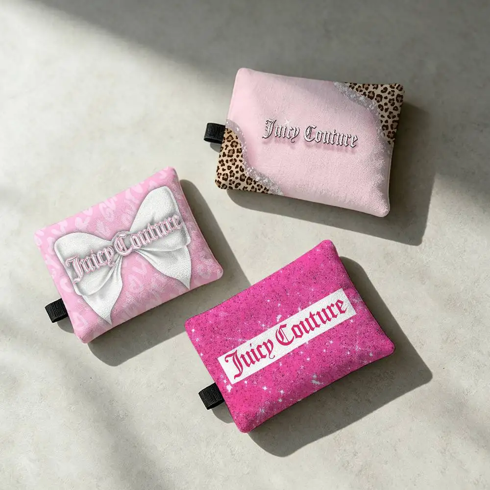 Fashion Brand J-Juicy C-Couture-ES Waterproof Zippered Coin Purse – Lightweight Hanging Wallet For Coins ID Cards