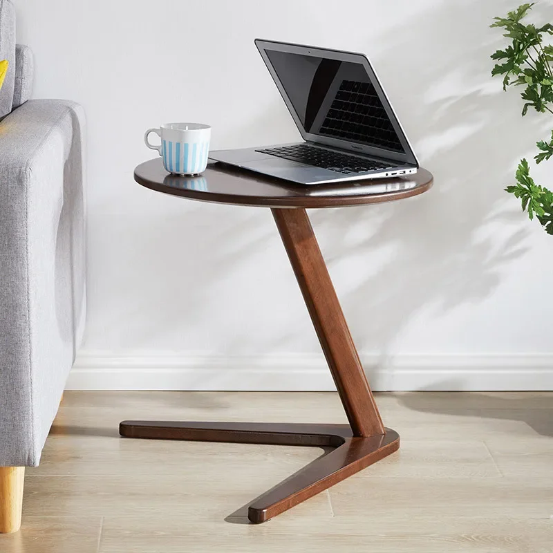 Solid wood small coffee table household living room small round table simple, hotel bed and breakfast sofa side table