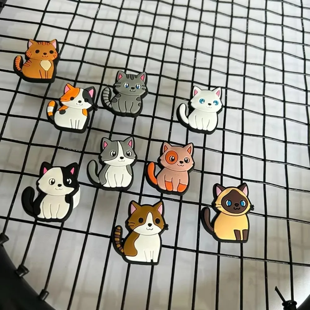 

Cute Cartoon Various Cat Tennis Racket Damper Silicone Shock Absorber To Reduce Tenis Racquet Vibration Dampeners