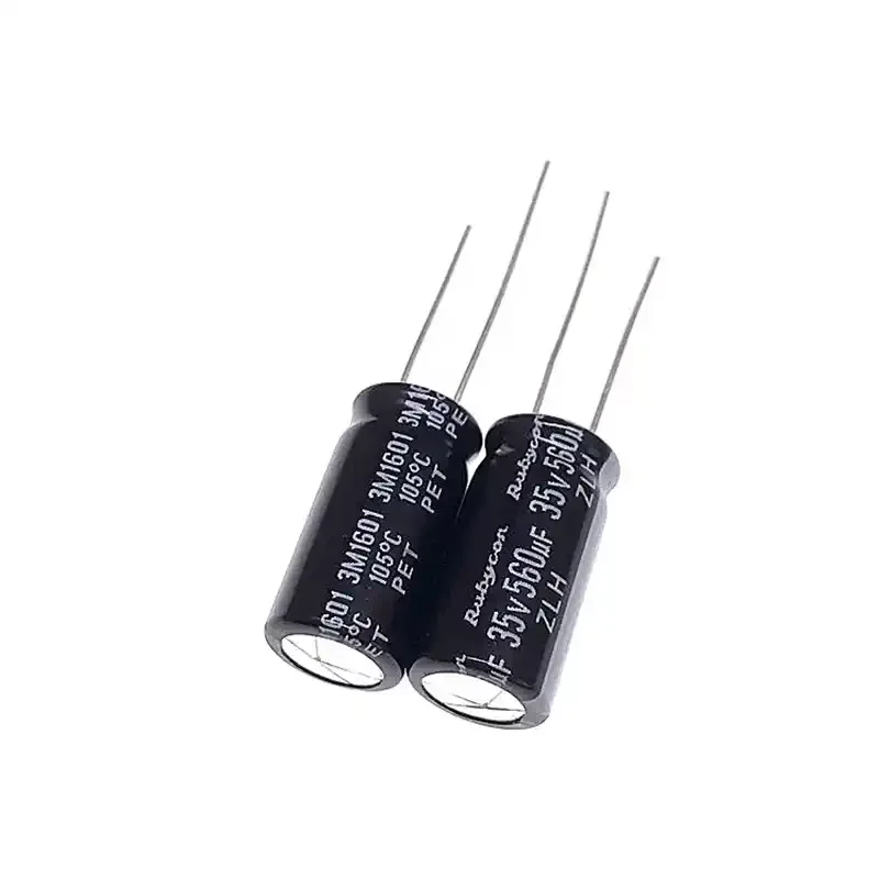 

10Pcs/50Pcs Rubycon ZLH Series 35V560uF 10X20MM High Frequency Low Resistance Long Life Electrolytic Capacitors