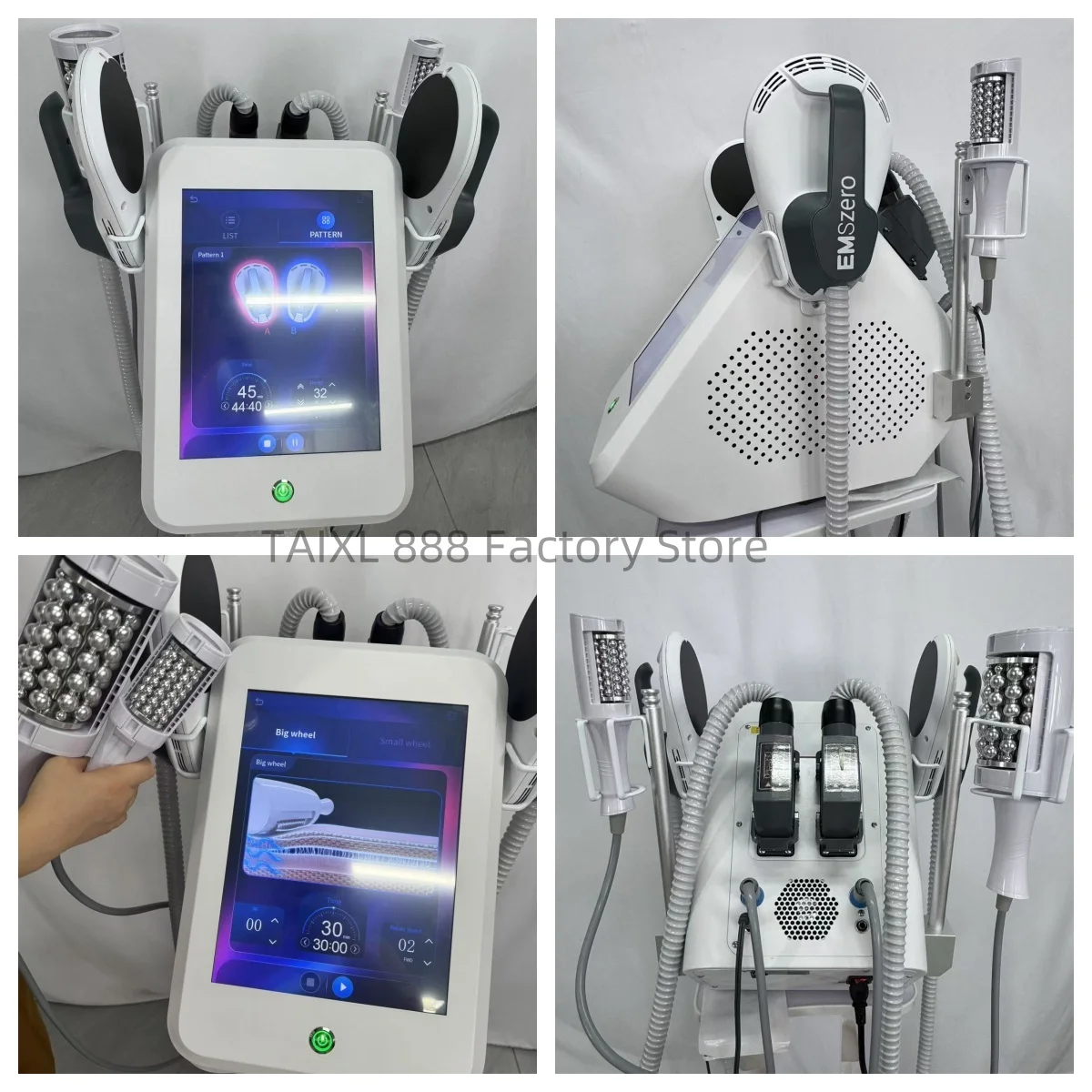 

EMSzero 6500W 15T 200hz 2In1 RF Body Sculpt Machine Fat Burning Weight Loss 360° Roller Massage Lift Hips Create Curves CE