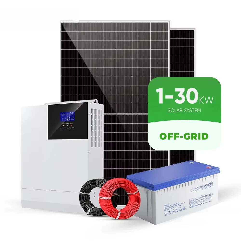 On Grid Off Grid Home Solar Energy System 12v Solar System 3Kw 5Kw 8Kw 10Kw 20Kw Hybrid House Solar Panel Kit