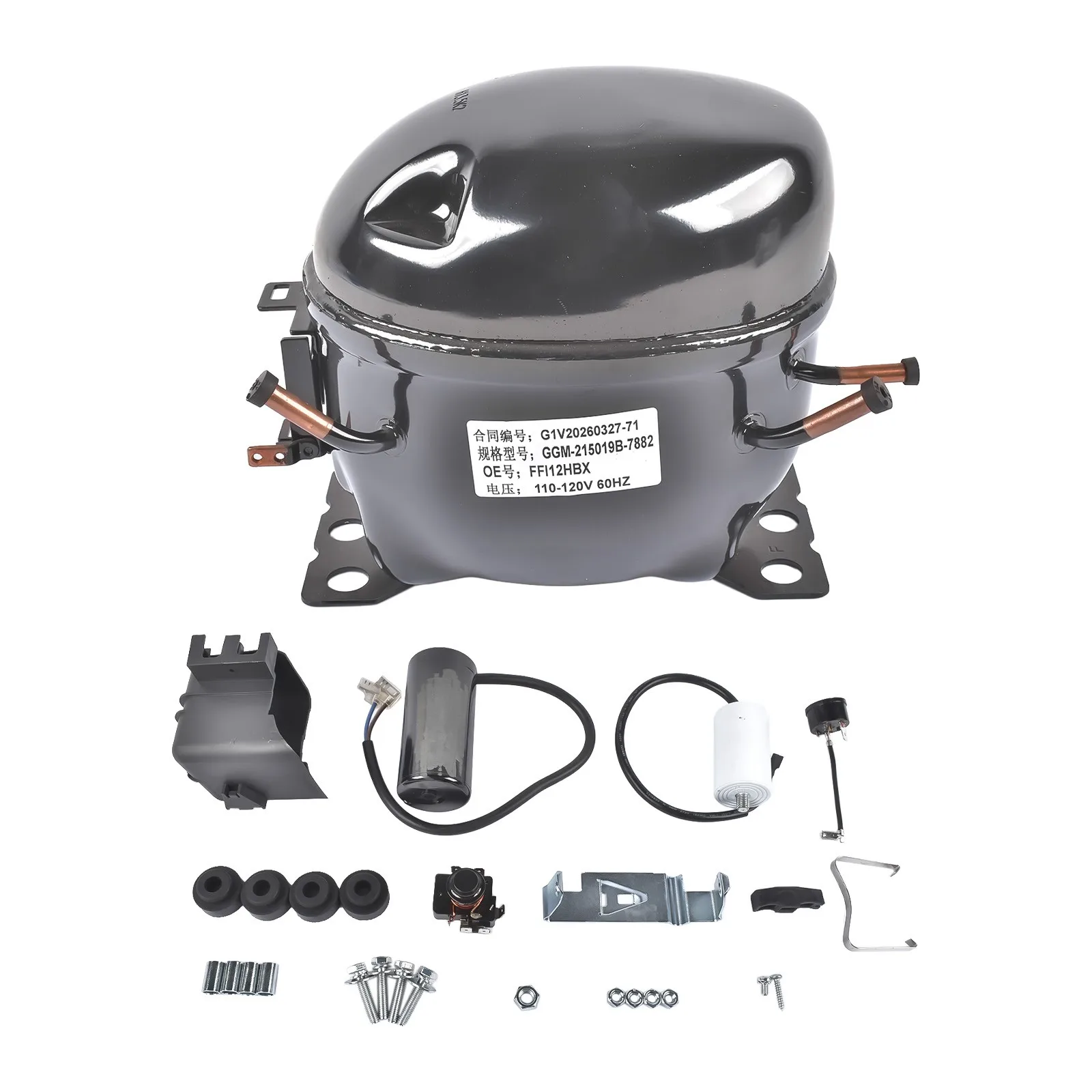 AP02 Hermetic Refrigeration Compressor Fits for R-134A 115V 1/3 HP FFI12HBX NF11FX-2