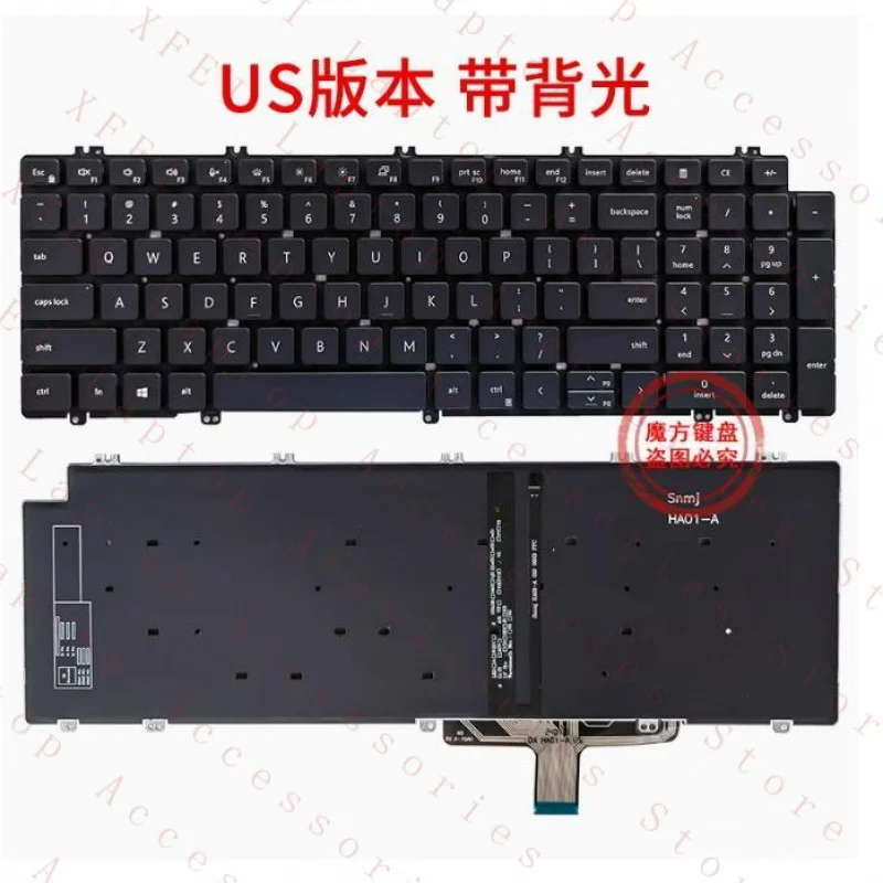 

D US backlit keyboard for Dell Latitude 3540 E3540 5520 5521 5530 5531 5540