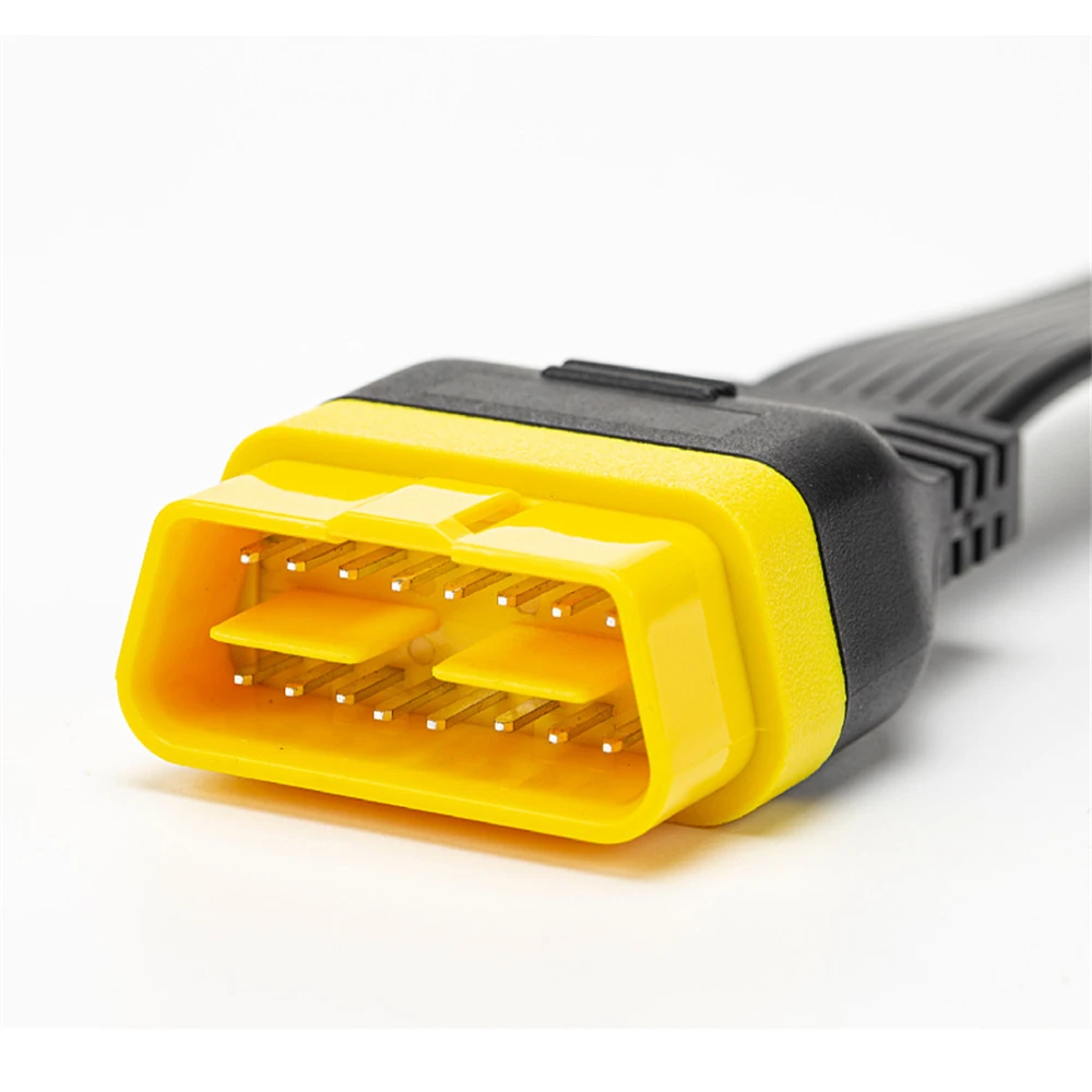

​OBD2 OBDII Extension cable Male To Female Connector 16Pin Diagnostic tool for ELM327 Launch Thinkdiag adapter Unbendable
