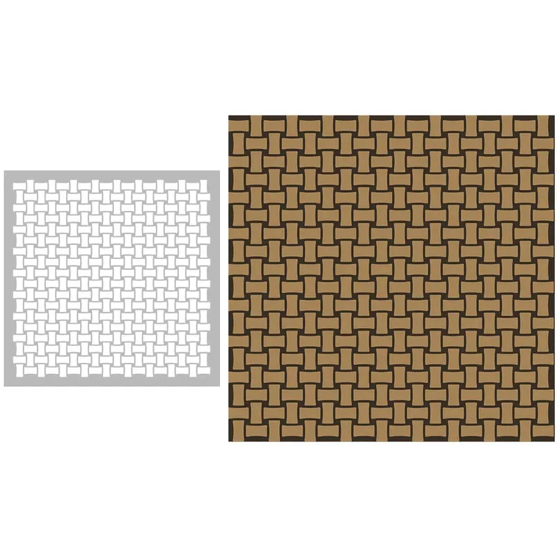 

1PC Background Geometric Plaid Plastic Stencil For Decor DIY Scrapbooking Supplies Embossing Stencils For Paper Cards