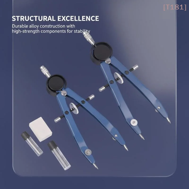 

[E] Multifunction Metal Precision Screw Compass Kit Engineering Drawing Tools Student Exam Drawing Stationery Supplies
