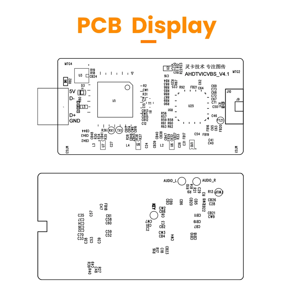 CVBS naar USB UVC Video Capture H.264 Encoder Coderen OBS Potplayer Video-acquisitie AHD CVI TVI naar USB UVC Capture Grabber