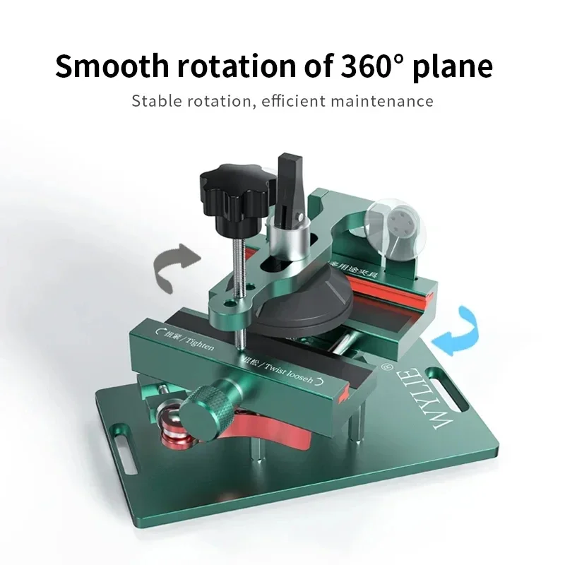 WYLIE 4-IN-1 Multifunctional 360° Adjustable Fixing Clamp Suitable for Mobile Phone Repair Fixed Screen Separation Clamp Tool
