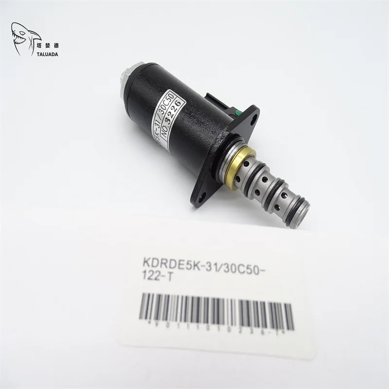 

KDRDE5K-3V30C50-122-T для электромагнитного клапана Kobelco KDRDE5K-3V30C50-122-T Электромагнитный клапан гидравлического насоса экскаватора