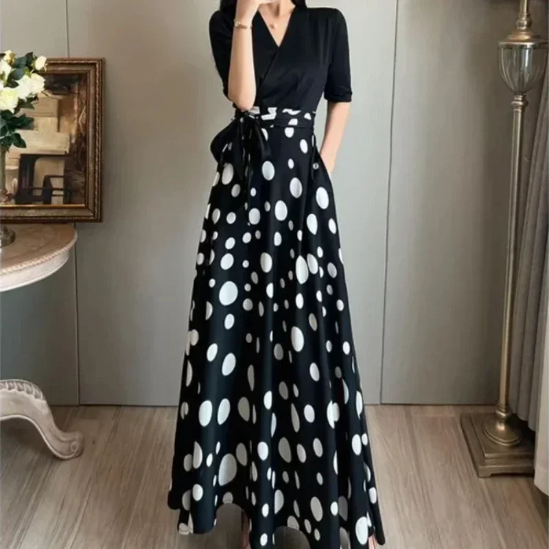 

Korean Style Female Dress High Quality A Line Women's Long Sleeve Dresses Casual Youth Luxury Trendy Y2k Vintage XT697