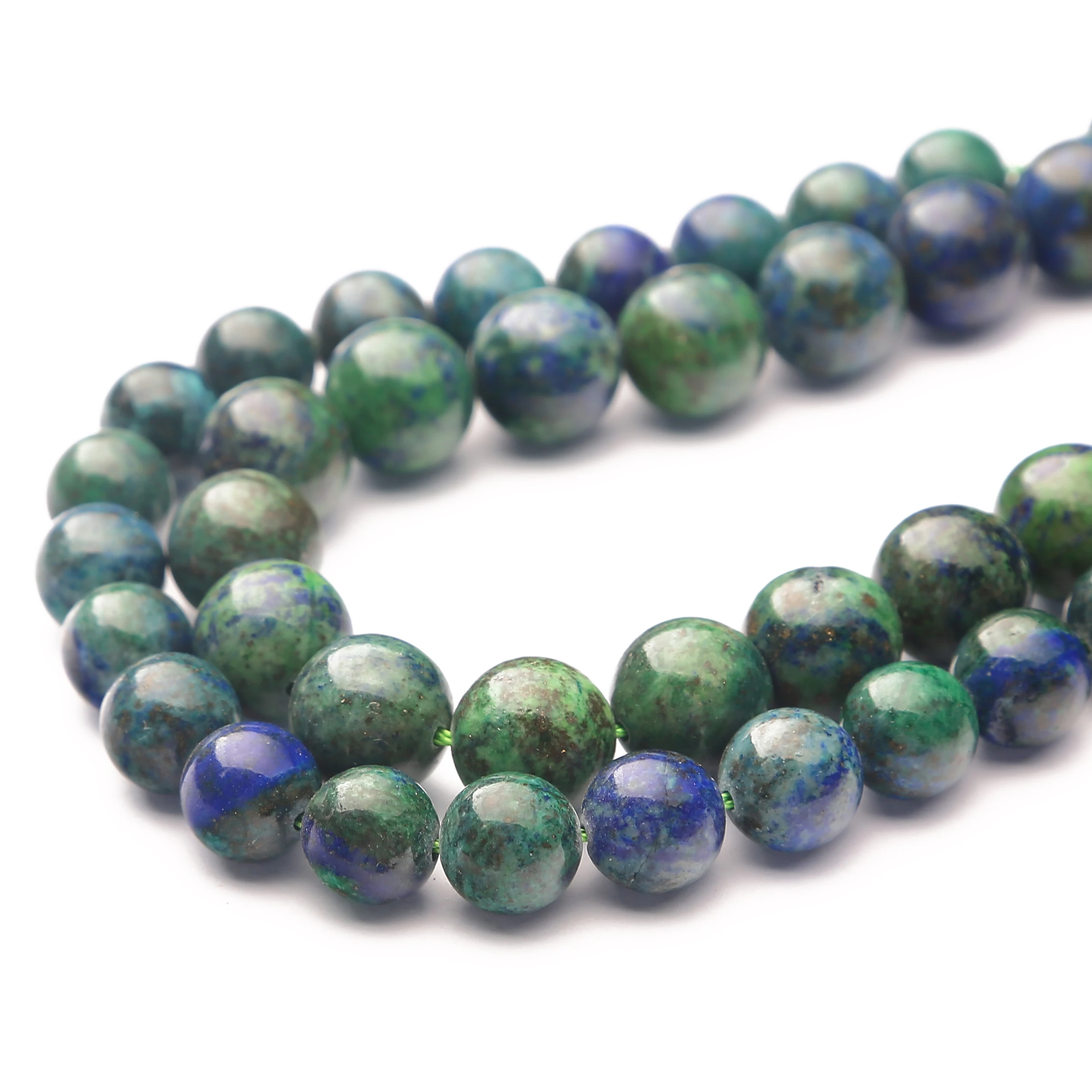 Natursteinperlen Phoenix Lapis Lazuli, runde lose Abstandsperlen für die Schmuckherstellung, DIY-Armband, Halsketten, Ohrringe, Zubehör – Detail 1
