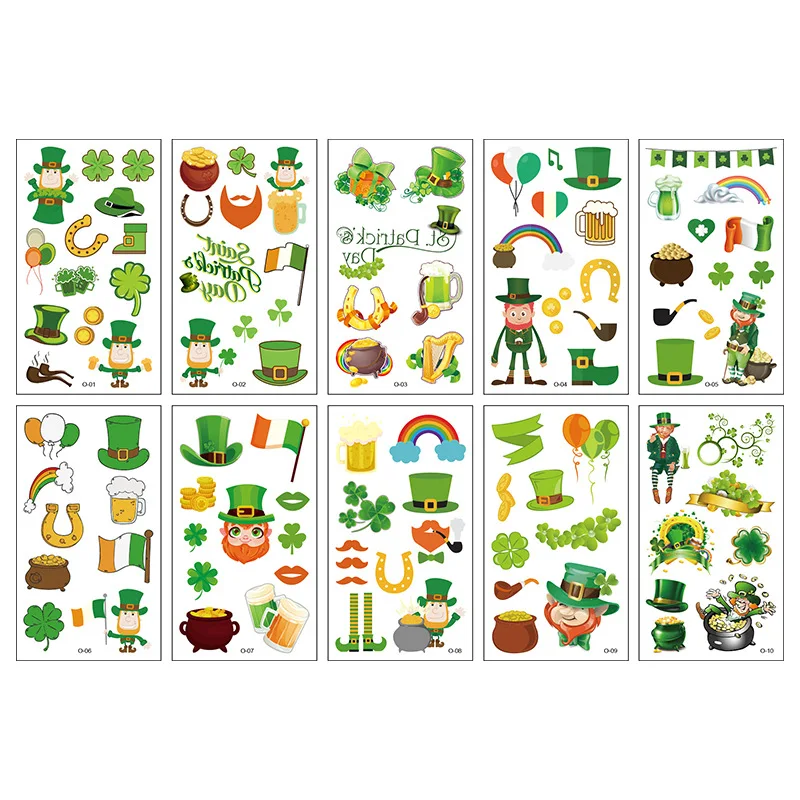 

10pcs Kids Dinosaur Tattoo Sticker Funny Cute Cartoon Animal Tattoo Sticker Waterproof Sweatproof Temporary Pvc Tattoo Sticker-2