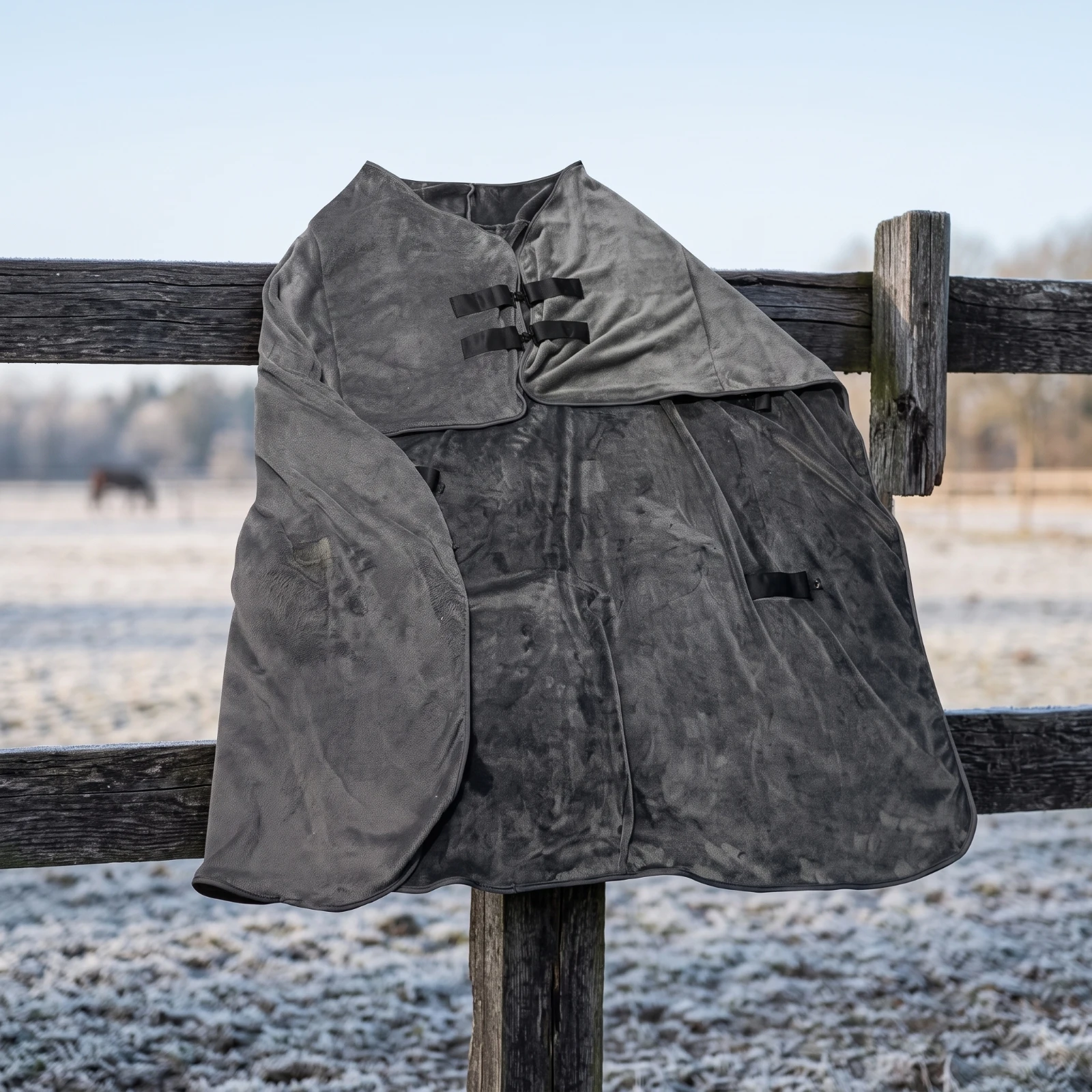 Winter Horse Blanket Soft Horse Blanket with Belly Straps Secure Lightweight for Horses, Stable, Turnout