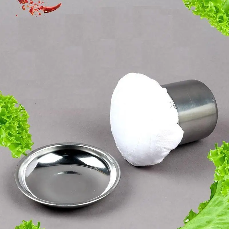 Hot Multifunctional Stainless Steel Pancake Grease Brush With Tray Free Brush Crepe Oil Spreader Durable Oil Wiper Cloth Sauce
