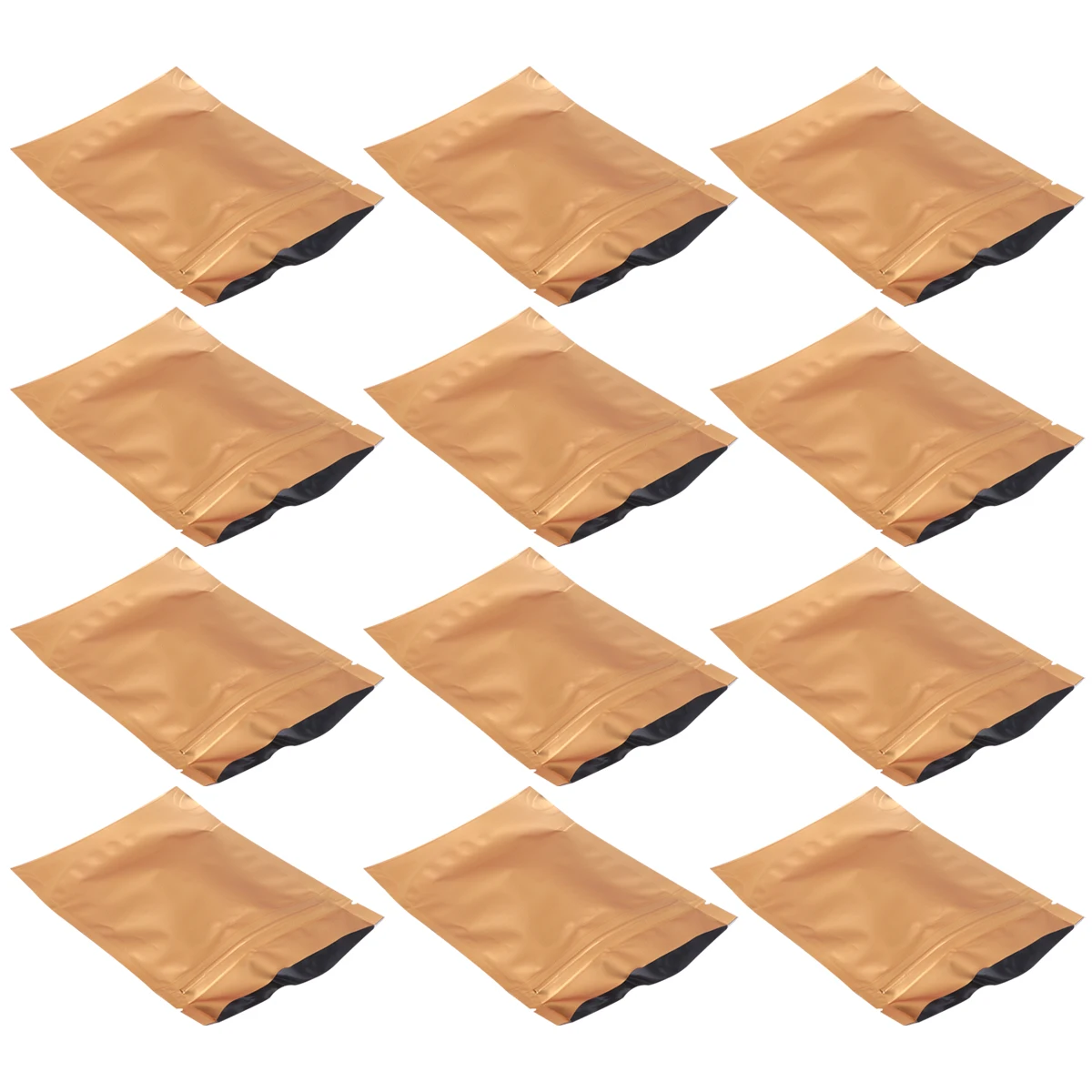 

100pcs Self-Sealing Food Pouch Aluminum Foil Resealable Storage For Coffee Beans Candy Tea Dried Fruits Leakproof