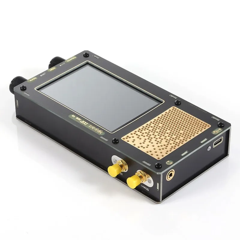 

1.10D High Sensitivity V3 50KHz-2GHz Malahiteam SDR Receiver Radio DSP SDR Receiver 3.5 " Screen with Code Support two Antenna