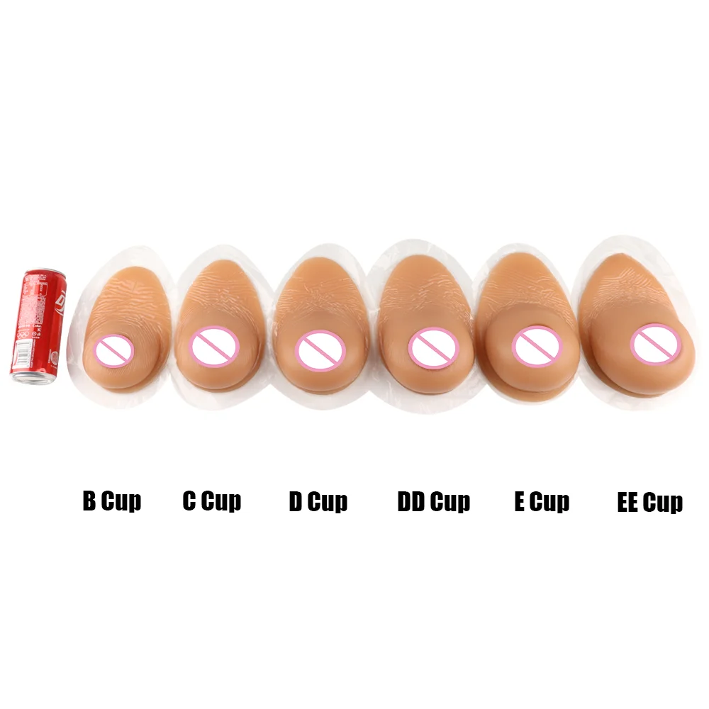 Tgirl Self-adhesive Realistic Big Boobs 2Pcs Silicone Pad Breasts Form  for Mastectomy Bra Insert Accessories Shemale Cosplay