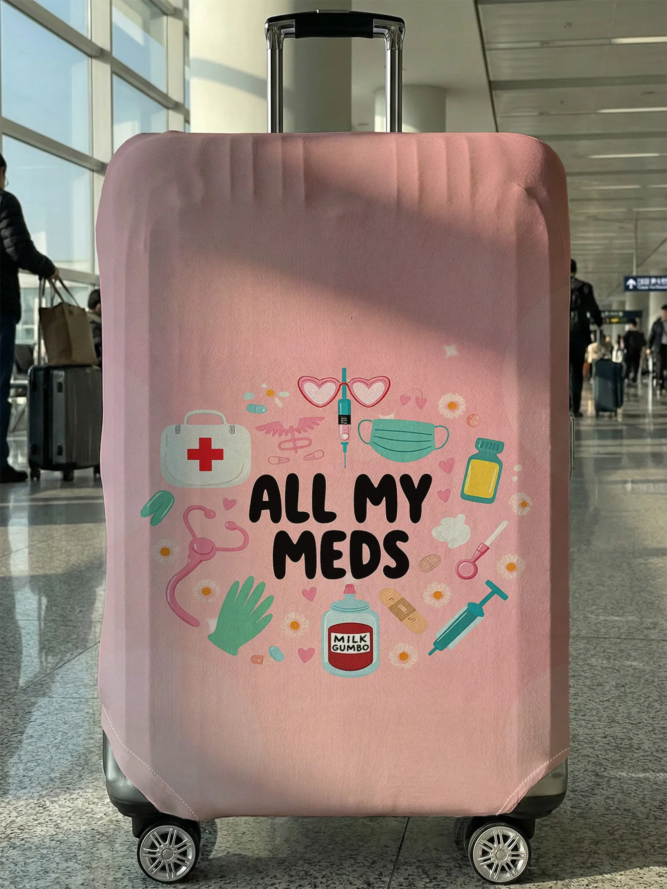 

Защитный чехол для медицинского инвентаря, подходит для чемоданов 18-32 дюймов, чехлы для ручек чемоданов, аксессуары для путешествий.