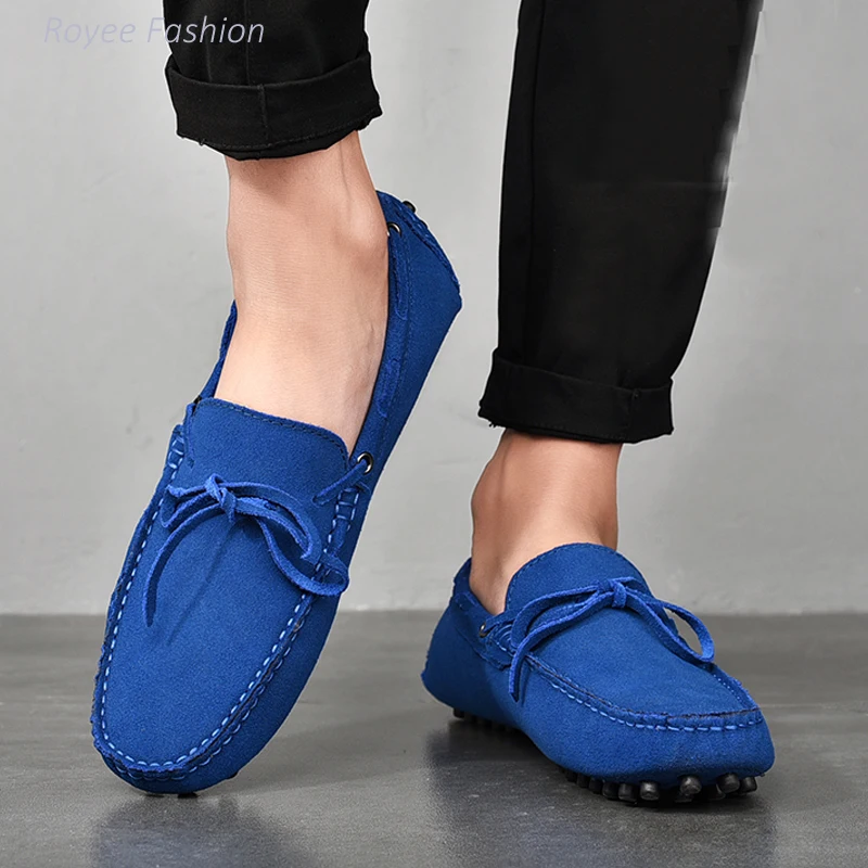 2022 Moccasins Men Moccasins Womens Casual Loafers Slip On Ballet Genuine Leather Boat Shoes Female Shoes Couple Shoes Size38-49